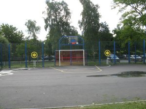 Picture shows the multi use games area