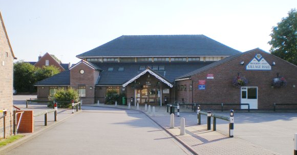 A picture of the village hall from the road